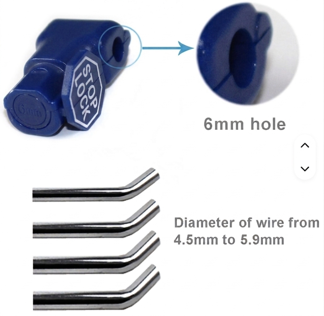 PegGuard Blue Retail Stop Locks with 2 Matching Keys | 100-Pack - Image 4